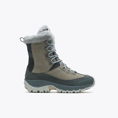 Merrell Thermo Rhea Mid Waterproof Vandringskängor Dam Grå (SE685249)